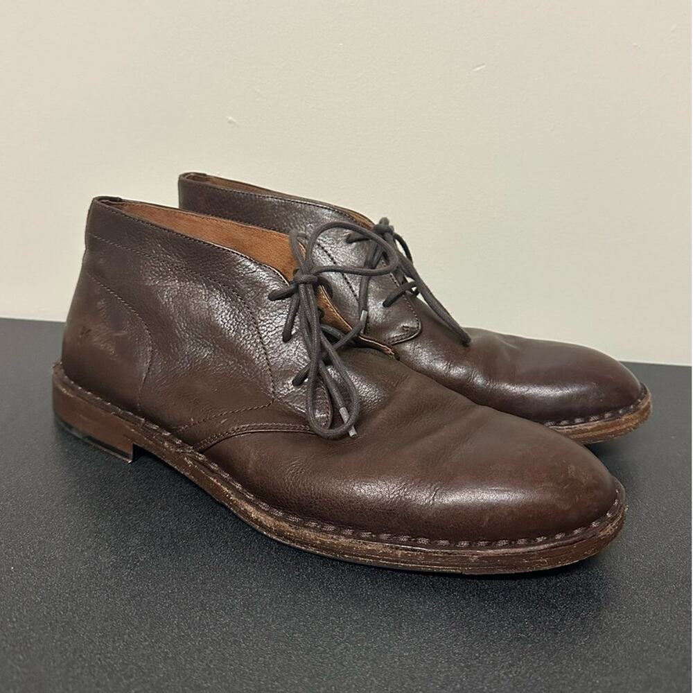 Frye Mark Leather Chukka Boot Brown Leather Mens Size 11 Dress Shoes